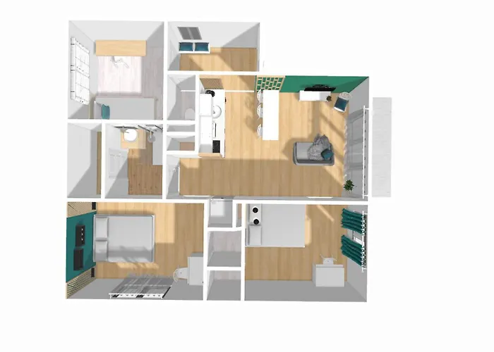 Home Ganusha Cosy 3 Chambres Parking Gratuit Balcon